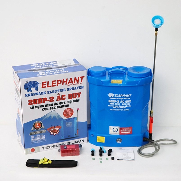 Bình xịt điện ELEPHANT 20-DP-2 ắc quy Xanh Bình ắc quy 12V12Ah