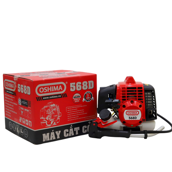 Máy cắt cỏ OSHIMA 568D 2.3kW Đỏ-đen 2 thì (rời, chết)