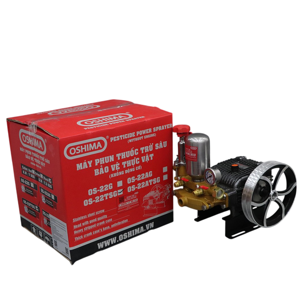 Đầu phun áp lực chất lỏng Oshima OS22TSG 1.0HP Đen (hoạt động bằng sức kéo động cơ) (pittông sứ)