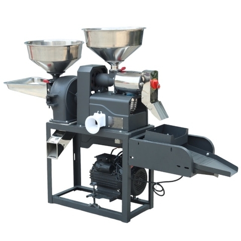 Bộ máy xát nghiền gạo Huspanda HNF-690IS (Pulley đảo chiều -Motor HPN2500) (Sàng lọc sạn rung - Cối xát nghiền Inox)