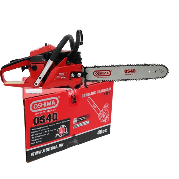 Cưa Oshima OS40 40cc Đỏ-đen 2 thì LT LAM LATIN
