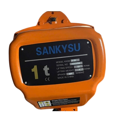 Pa lăng xích điện SANKYSU KKBB01-01 220v 1 tấn cố định