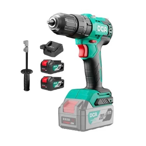 Máy Khoan Động Lực Dùng Pin DCA ADJZ2050i (TYPE EM) BLDC - Thân Máy, 2 Pin 20V 4ah, Sạc, Hộp Nhựa