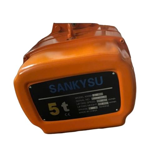 Pa lăng xích điện SANKYSU KKBB05-02 5 tấn cố định 380V