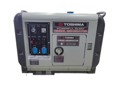 Máy Phát Điện Chạy Dầu 5Kw Toshima T6800ETKS Siêu Cách Âm