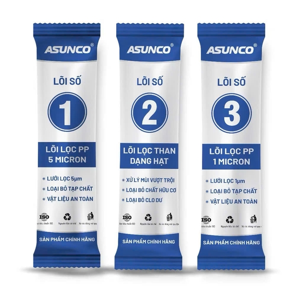 Bộ lõi lọc thô 123 Asunco