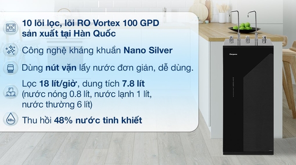 Máy lọc nước Kangaroo nóng lạnh KG10A17