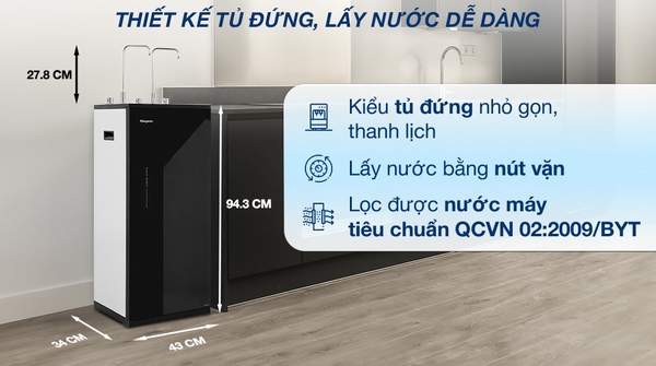 Máy lọc nước Kangaroo nóng lạnh KG10A17