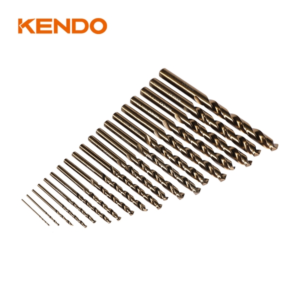 Bộ mũi khoan inox HSS-Co 19 cái (1.0- 10mm)Kendo - 11604134