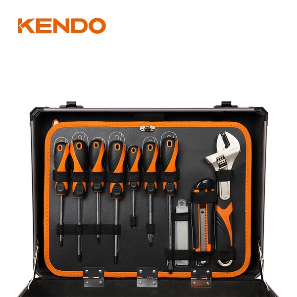 Bộ dụng cụ vỏ nhôm 124 chi tiết Kendo - 90702