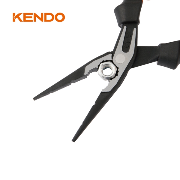 Kìm nhọn chuyên nghiệp đòn bẩy trợ lực cao bằng thép CR-V Kendo