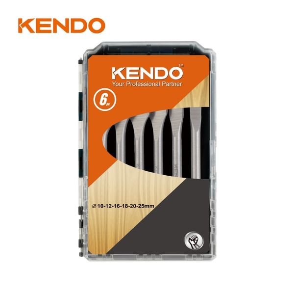Bộ mũi khoan gỗ đuôi cá chân lục giác 6 cái 10- 12- 16- 18- 20- 25mm Kendo - 11606633