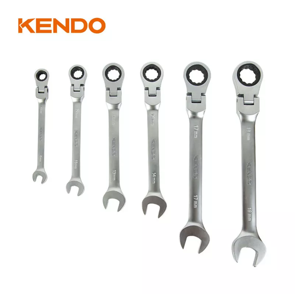 Bộ cờ lê kết hợp vòng miệng tự động Flex 6 cái Kendo - 15620