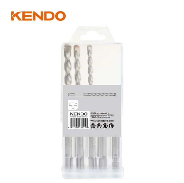 Bộ mũi khoan bê tông hợp kim SDS-plus 5 cái (5-6x110mm, 6-8-10x160mm) Kendo - 11602073
