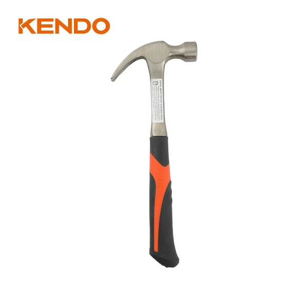 Búa nhổ đinh nguyên khối 450g/16oz tay cầm bọc nhựa Kendo - 25151