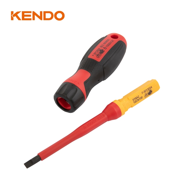 Bộ tua vít cách điện 1000V VDE bằng thép CrV (13 chi tiết/ bộ) Kendo - 20485