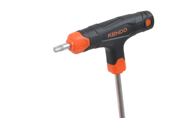 Bộ chìa khóa đầu hoa thị tay cầm chữ T chất liệu thép CrV (5 cái/ bộ) Kendo - 20780