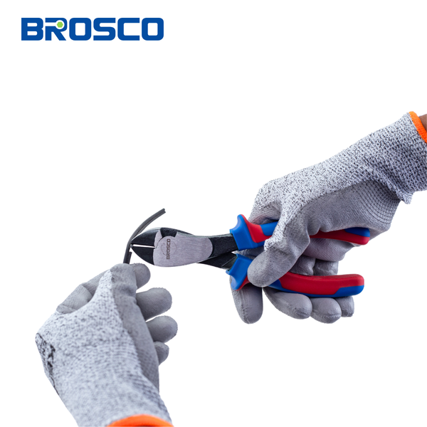 Kìm cắt chéo công nghiệp hạng nặng bằng thép Cr-V kích thước 180mm-200mm Brosco