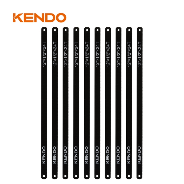 Bộ 10 lưỡi cưa kim loại bằng thép 65Mn 24TPI kích thước 12