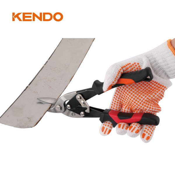 Kéo cắt tôn bằng thép Cr-Mo cắt bên trái 250mm Kendo - 30831