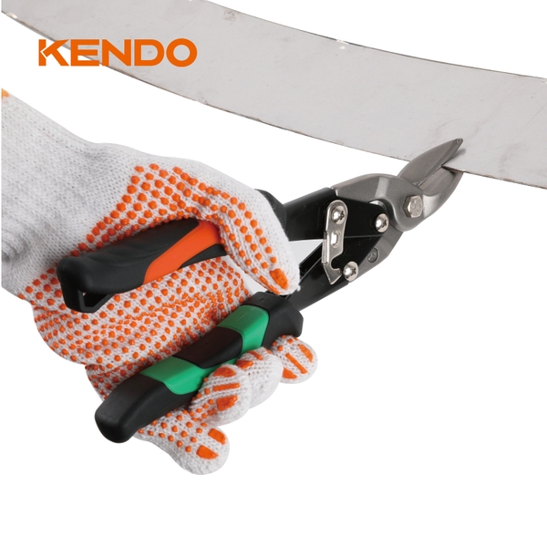 Kéo cắt tôn bằng thép Cr-Mo cắt bên phải 250mm Kendo - 30833
