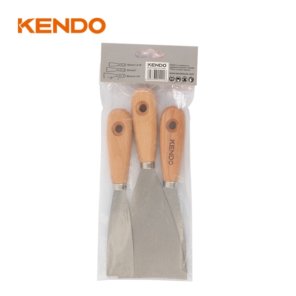 Bộ sủi cán gỗ 3 cái (30mm- 50mm- 80mm) Kendo - 45121