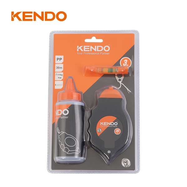 Bộ cuộn dây phấn 3 chi tiết có thước thủy Kendo - 45342