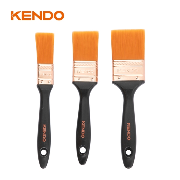 Bộ 3 cái cọ sơn tay cầm nhựa (25- 38- 50.8mm) Kendo - 46401