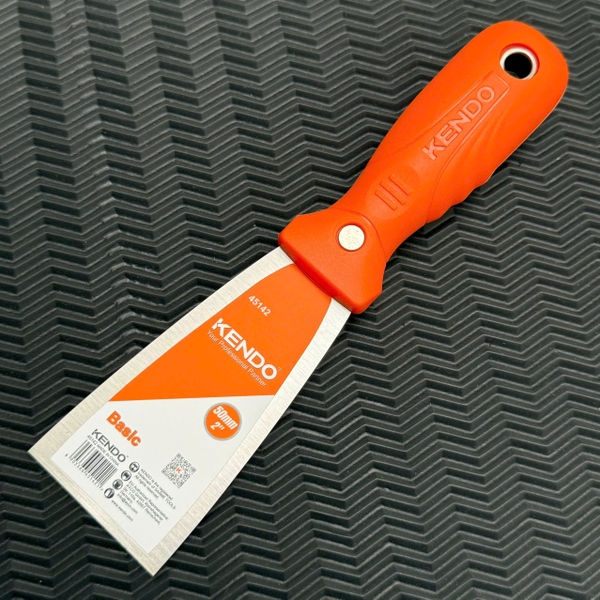 Dao trét bột cán nhựa lưỡi thép carbon Kendo (30-150mm)