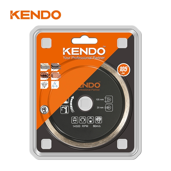 Đĩa cắt kim cương vành liền 105×20/16mm Kendo - 61011012