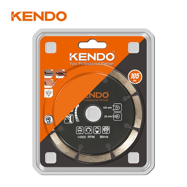 Đĩa cắt kim cương vành phân đoạn 105×20/16mm Kendo - 61111012
