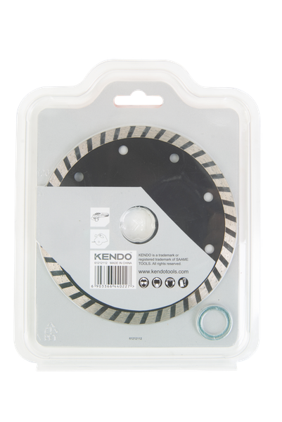 Đĩa cắt kim cương vành Turbo 125×22.23/20/16mm Kendo - 61212112