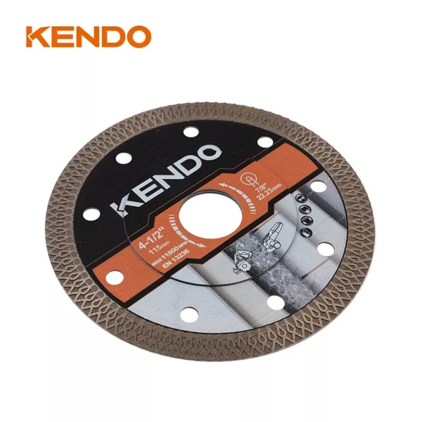Lưỡi cắt kim cương siêu mỏng Ultrathin 105mm - 125mm mép dạng lưới Turbo Kendo