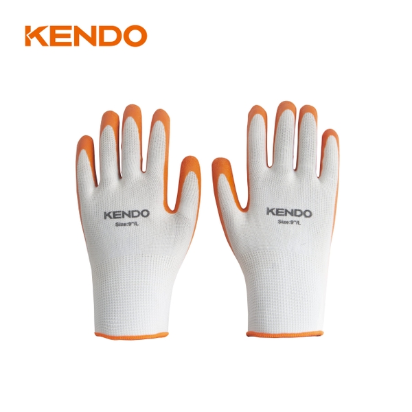 Găng tay bảo hộ tráng cao su size 9 inch (L) Kendo - 76126