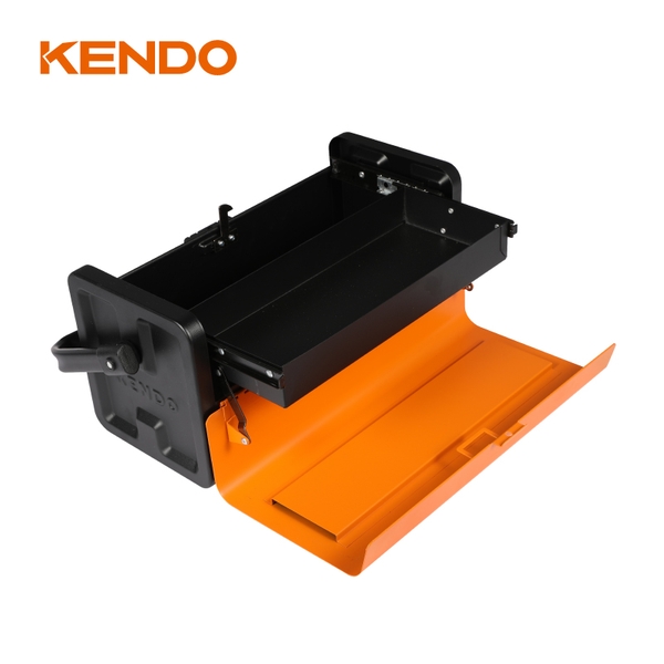 Hộp dụng cụ bằng kim loại kích thước 40x18x20cm Kendo – 90210