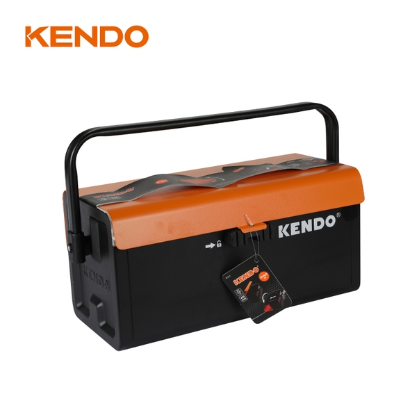 Hộp dụng cụ bằng kim loại kích thước 40x18x20cm Kendo – 90210