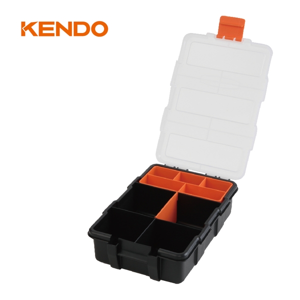 Hộp nhựa đựng đồ nghề 9 ngăn kích thước 15.5 x 22 x 6 cm Kendo – 90234
