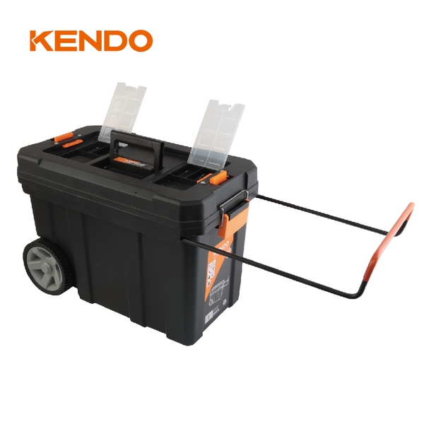 Hộp nhựa đựng dụng cụ có bánh xe kích thước 60 × 30 × 39 cm Kendo – 90274
