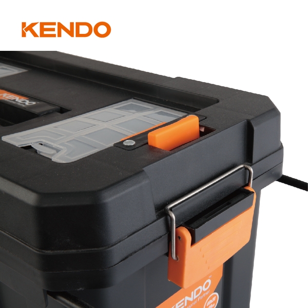 Hộp nhựa đựng dụng cụ có bánh xe kích thước 60 × 30 × 39 cm Kendo – 90274