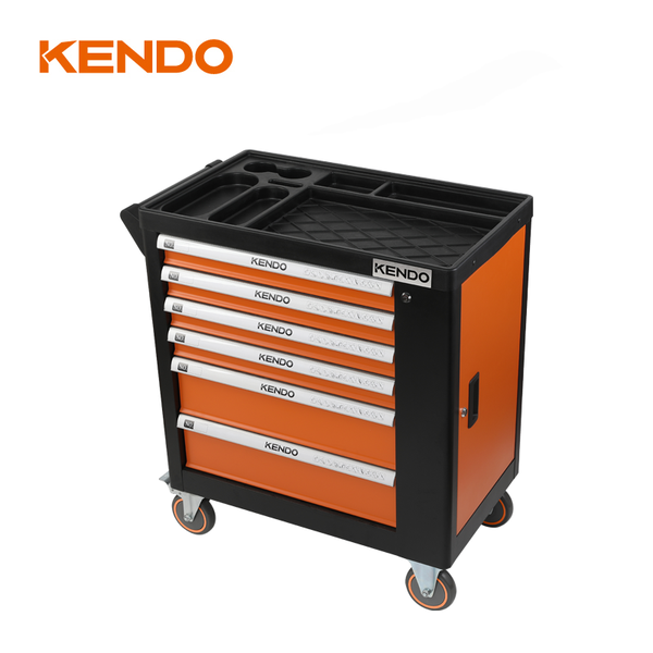 Bộ xe đẩy dụng cụ 6 ngăn kéo 170 chi tiết Kendo - 90345