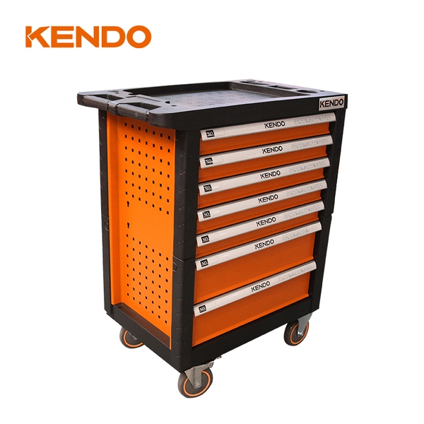 Bộ xe đẩy dụng cụ 7 ngăn kéo 197 chi tiết Kendo - 90342
