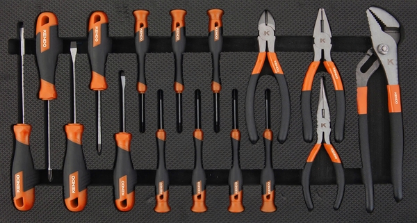 Bộ dụng cụ tủ 5 ngăn kéo 145 chi tiết Kendo - 90343