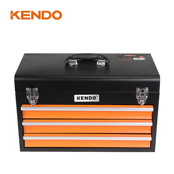 Bộ rương dụng cụ sửa chữa bằng kim loại có 3 ngăn kéo, 86 chi tiết Kendo - 90517
