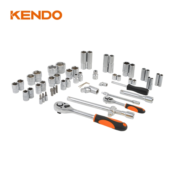 Bộ đầu tuýp kèm cần siết 94 chi tiết 1/4 inch và 1/2 inch Kendo - 90593