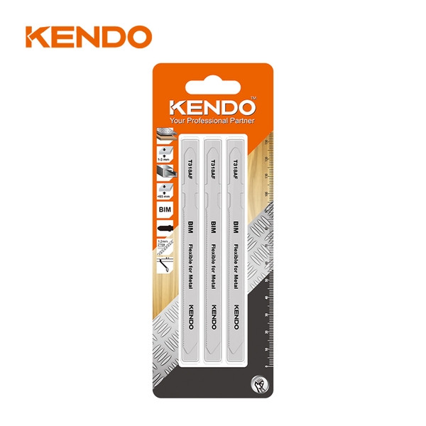 Lưỡi cưa lọng cắt thẳng cho kim loại T318AF BIM (3 cái/bộ) Kendo - 46003701