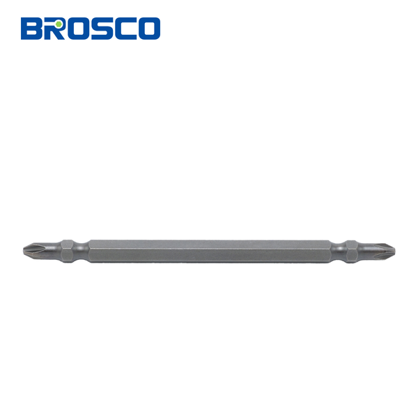 Mũi vít ba ke thép S2 - 2 đầu PH2 (5mm) x 110mm Brosco - BR2PH2C50110