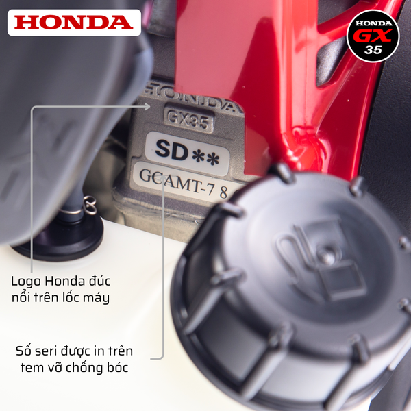 Động cơ xăng 4 thì Honda GX35T SD (1.6 HP, 35.8 cc, 1.2 kW)