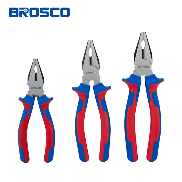 Kìm điện công nghiệp bằng thép Cr-V (160mm - 180mm - 200mm) Brosco