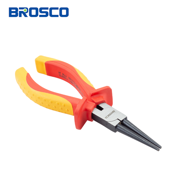 Kìm nhọn mũi tròn cách điện 1000V VDE bằng thép Cr-V 6