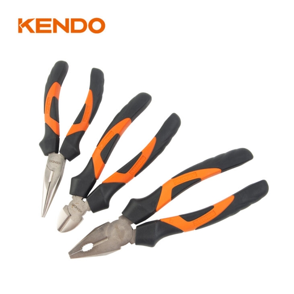 Bộ kìm 3 cái (kìm điện-cắt-nhọn) Kendo - 85101